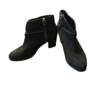 MIA Womens Franzie Black Ankle Boots Size 9 (1760621)